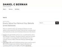 Tablet Screenshot of danielcberman.com